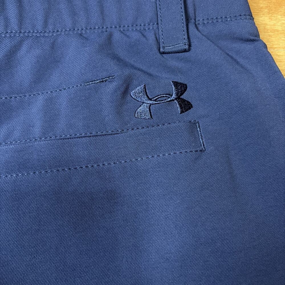 Under Armour Golf Shorts Men’s 38 Heat Gear Blue - Picture 6 of 6